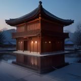 外贸顾问林国贸头像，专业西装，表情自信，广州办公室背景