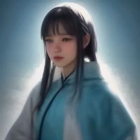 广交汇网资深编辑林晓的个人照片，一位年轻女性，短发利落，手持笔记本站在展会现场，背景为展位陈列区，表情认真